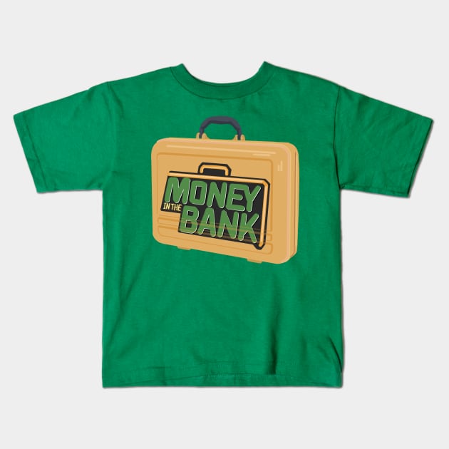 Money in the Bank Briefcase Kids T-Shirt by TeamEmmalee